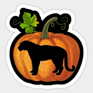 T rex in pumpkin Sticker